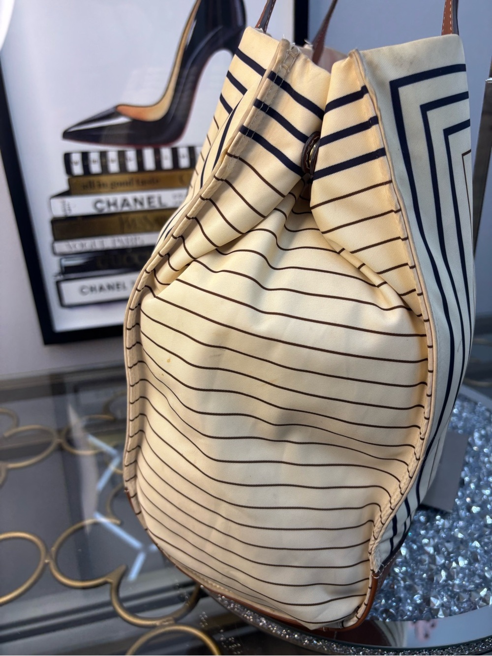Tory Burch Ella Printed Tote EUC - Picture 6 of 13